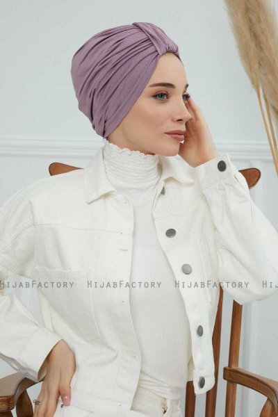 Laura - Lilac Bomuld Turban