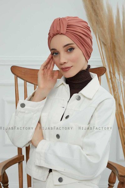 Laura - Lakserosa Bomuld Turban