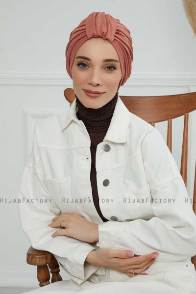 Laura - Lakserosa Bomuld Turban