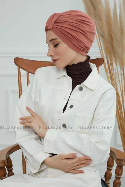 Laura - Lakserosa Bomuld Turban