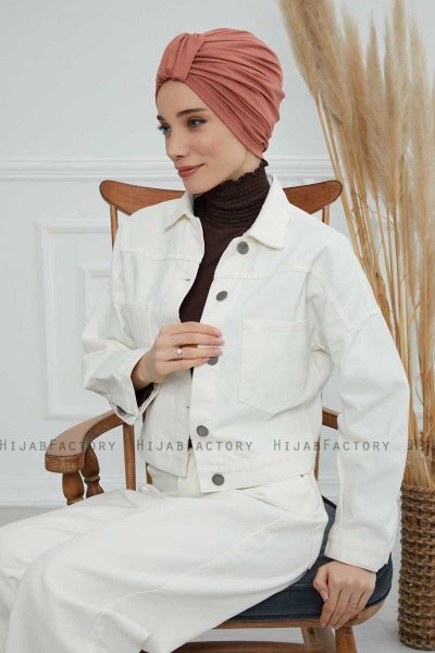 Laura - Lakserosa Bomuld Turban