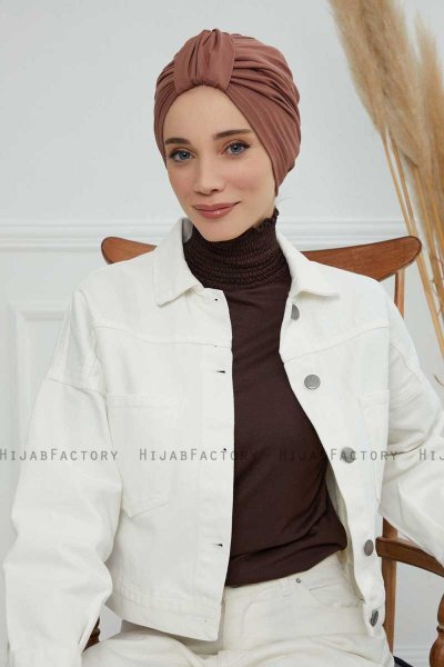 Laura - Caramel Bomuld Turban