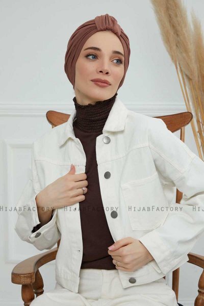 Laura - Caramel Bomuld Turban