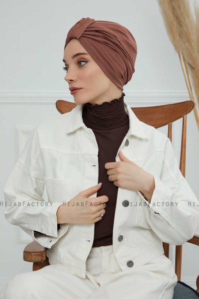 Laura - Caramel Bomuld Turban