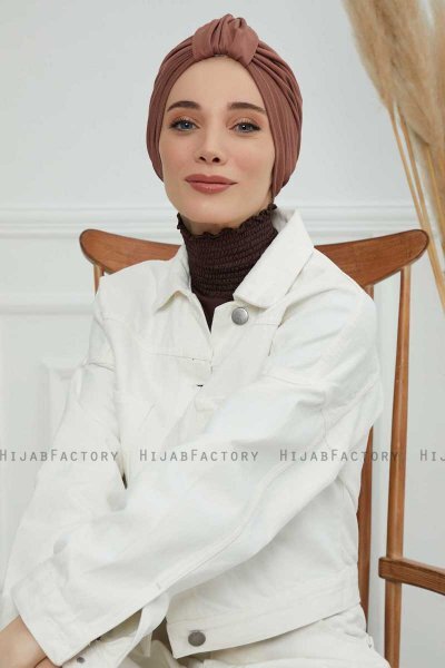 Laura - Caramel Bomuld Turban