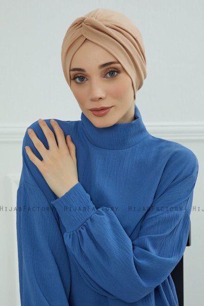 Astrid - Sand Bomuld Turban