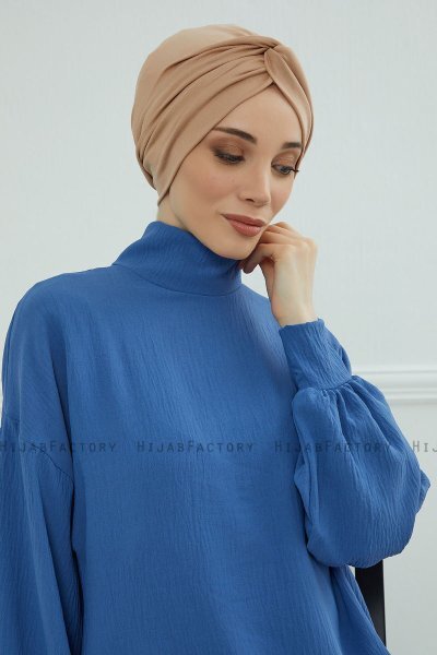 Astrid - Sand Bomuld Turban