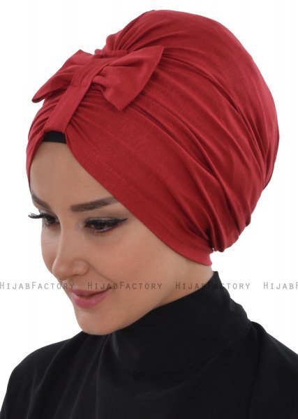 Agnes - Bordeaux Bomuld Turban - Ayse Turban
