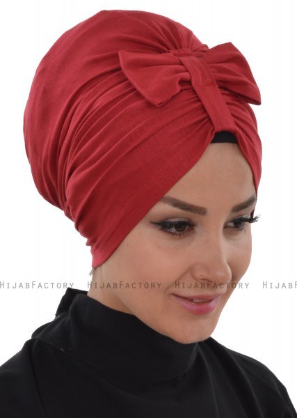 Agnes - Bordeaux Bomuld Turban - Ayse Turban