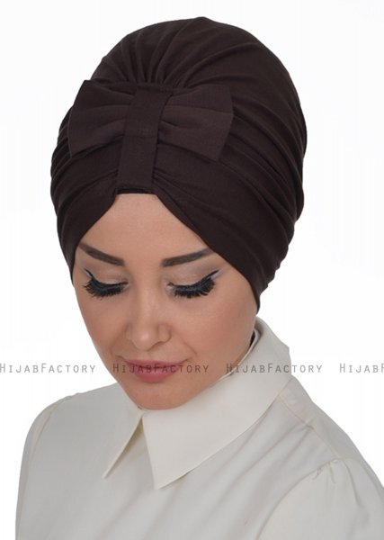 Agnes - Brun Bomuld Turban - Ayse Turban