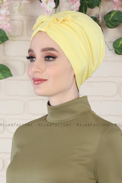 Agnes - Gul Bomuld Turban - Ayse Turban