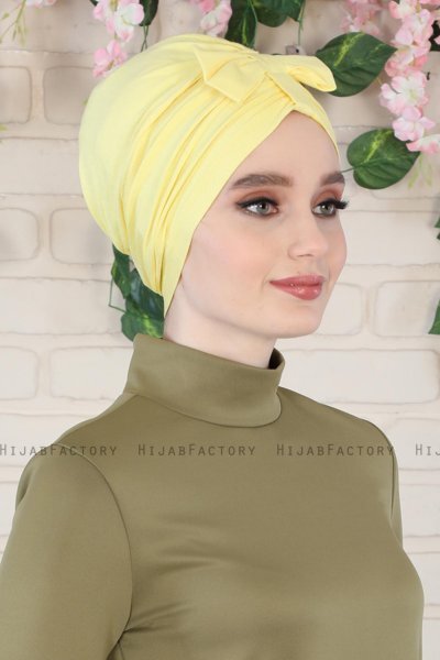 Agnes - Gul Bomuld Turban - Ayse Turban