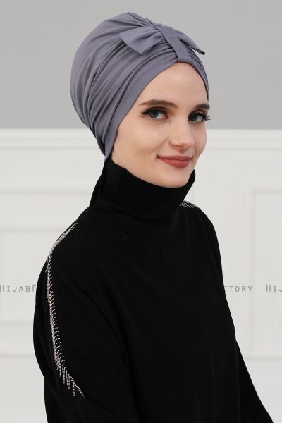Agnes - Grå Bomuld Turban - Ayse Turban