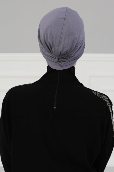 Agnes - Grå Bomuld Turban - Ayse Turban