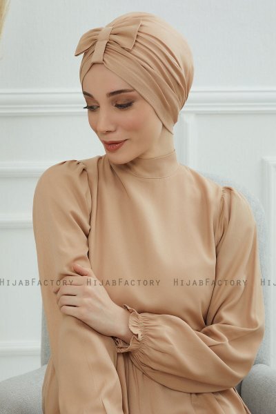 Agnes - Sand Bomuld Turban