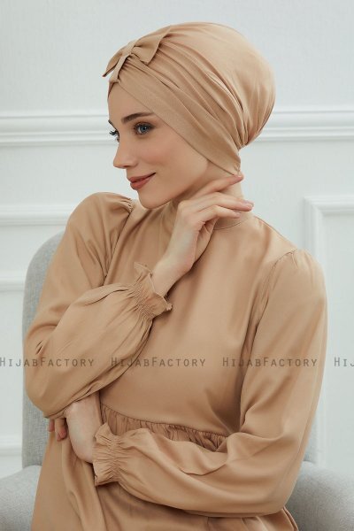 Agnes - Sand Bomuld Turban