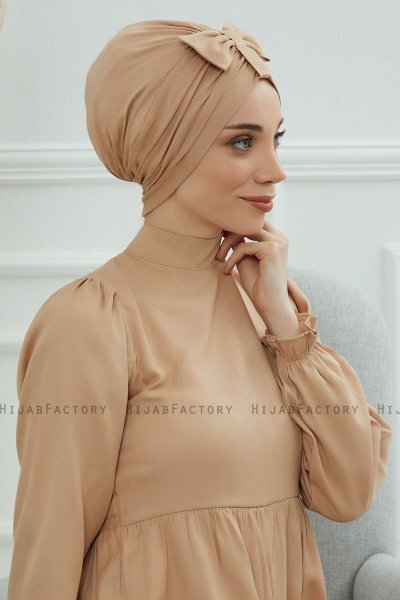 Agnes - Sand Bomuld Turban