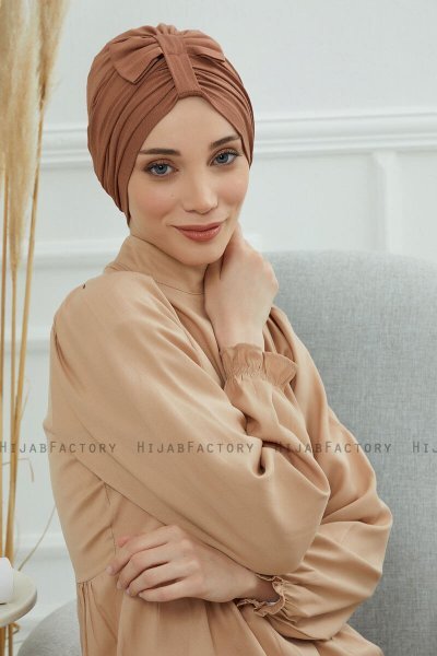 Agnes - Caramel Bomuld Turban