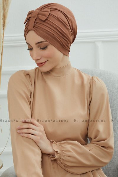 Agnes - Caramel Bomuld Turban