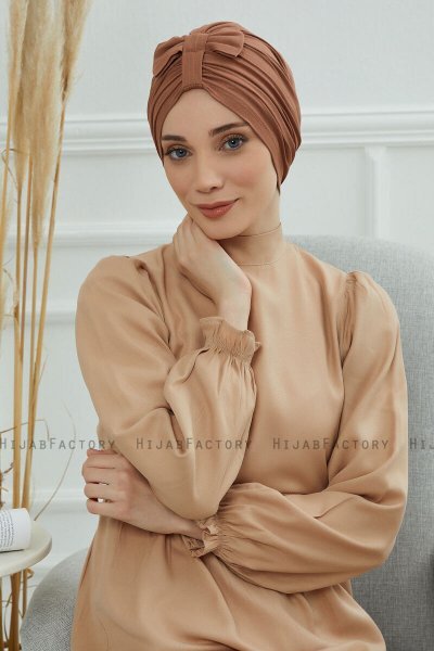 Agnes - Caramel Bomuld Turban