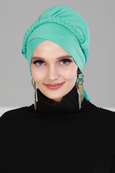 Olivia - Turkis Bomuld Turban - Ayse Turban