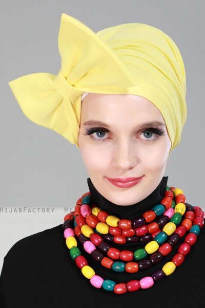 Julia - Gul Bomuld Turban - Ayse Turban