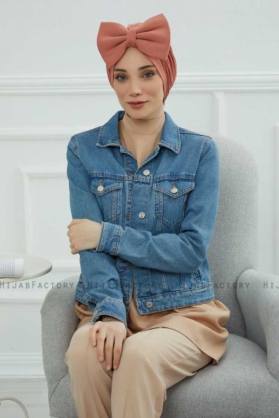 Julia - Lakserosa Bomuld Turban