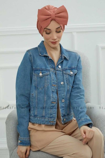 Julia - Lakserosa Bomuld Turban