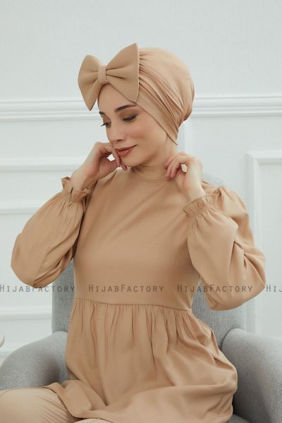 Julia - Sand Bomuld Turban