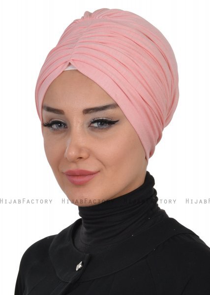 Wilma - Gammelrosa Bomuld Turban - Ayse Turban