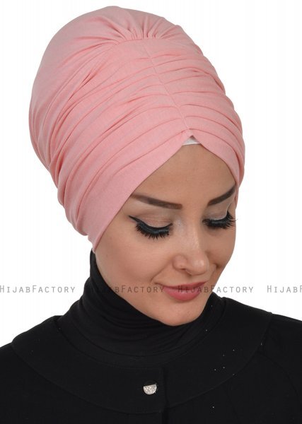 Wilma - Gammelrosa Bomuld Turban - Ayse Turban