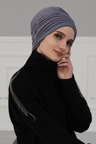 Wilma - Grå Bomuld Turban - Ayse Turban