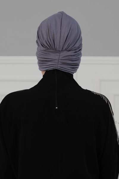 Wilma - Grå Bomuld Turban - Ayse Turban
