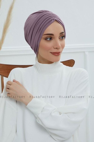 Wilma - Lilac Bomuld Turban