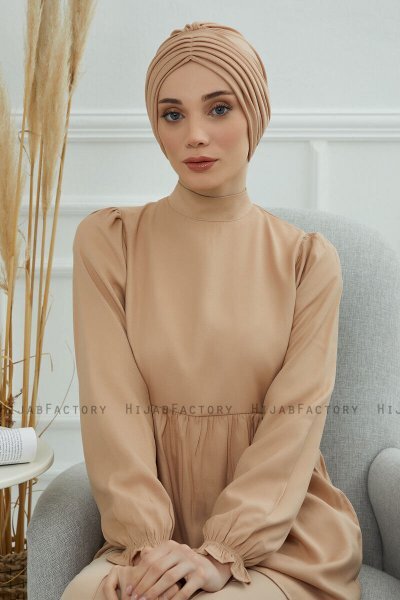 Wilma - Sand Bomuld Turban