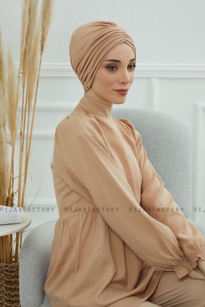 Wilma - Sand Bomuld Turban
