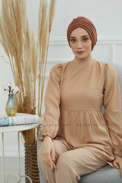 Wilma - Caramel Bomuld Turban