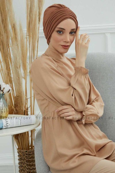 Wilma - Caramel Bomuld Turban