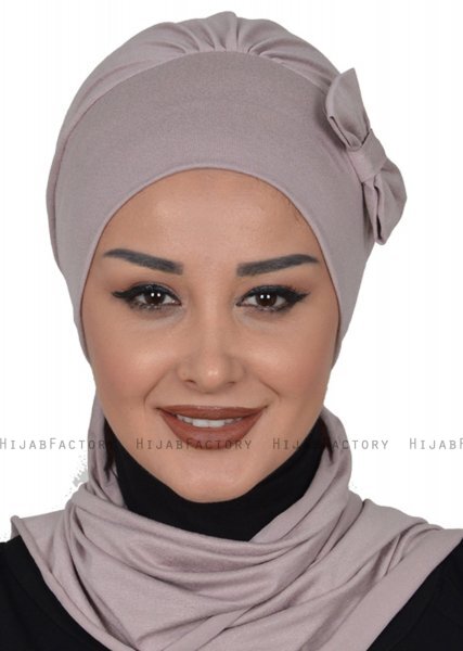 Bianca - Taupe Bomuld Turban
