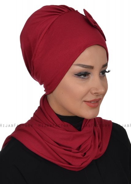 Bianca - Bordeaux Bomuld Turban