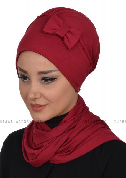 Bianca - Bordeaux Bomuld Turban