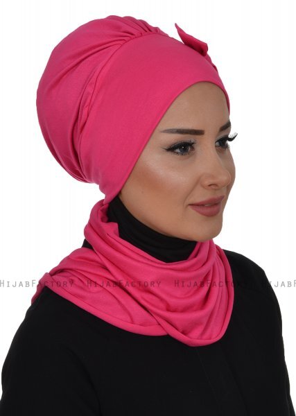 Bianca - Fuchsia Bomuld Turban