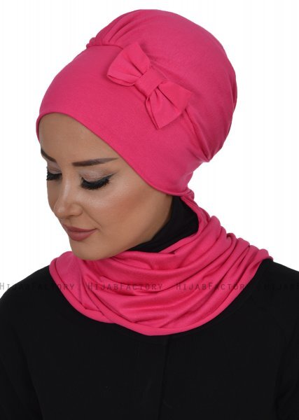 Bianca - Fuchsia Bomuld Turban