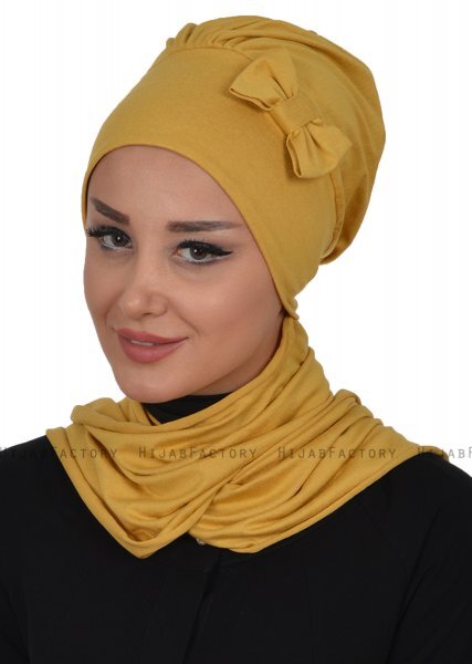 Bianca - Sennepsgul Bomuld Turban