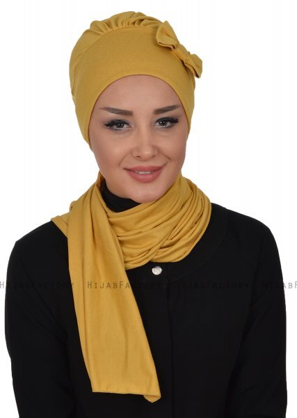 Bianca - Sennepsgul Bomuld Turban