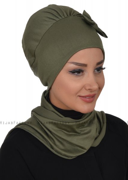 Bianca - Khaki Bomuld Turban