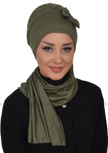 Bianca - Khaki Bomuld Turban