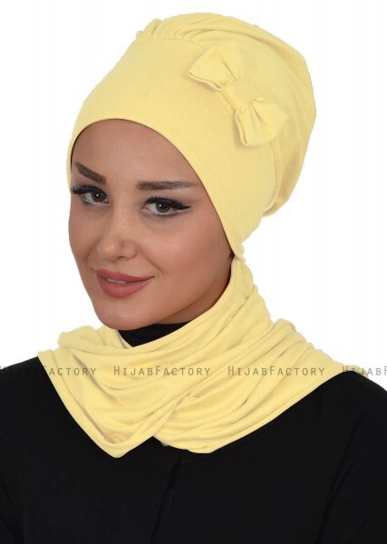 Bianca - Gul Bomuld Turban