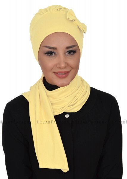Bianca - Gul Bomuld Turban