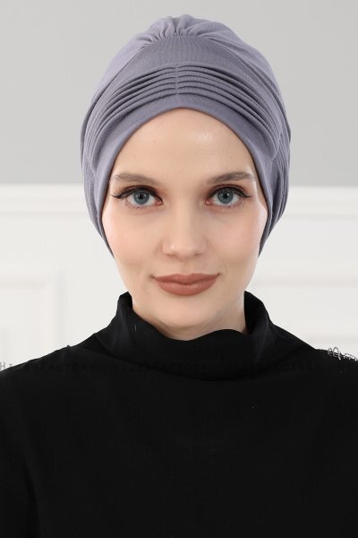 Linda - Grå Bomuld Turban - Ayse Turban